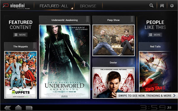 Viewdini - A new app from Verizon.